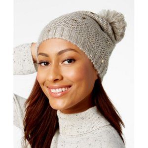 Marcus Adler Starburst Pom-Pom Hat in Charcoal